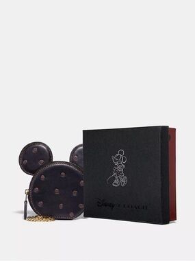 Coach Boxed Minnie Mouse Coin Case 37539B